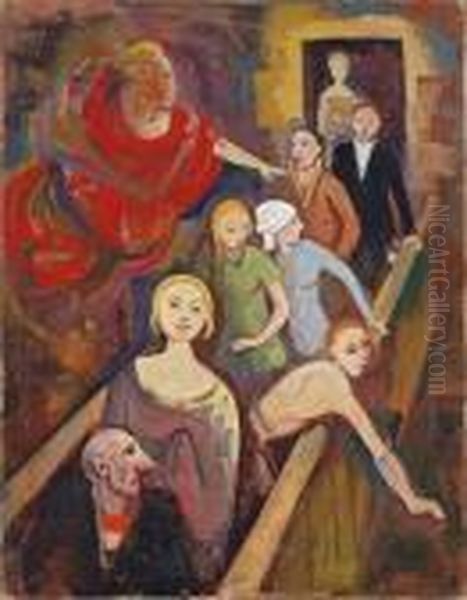 Auf Der Treppe (mit Engel) - view 1