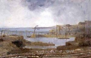 Sketch of Inner Harbour A Temporary Crane May 1829