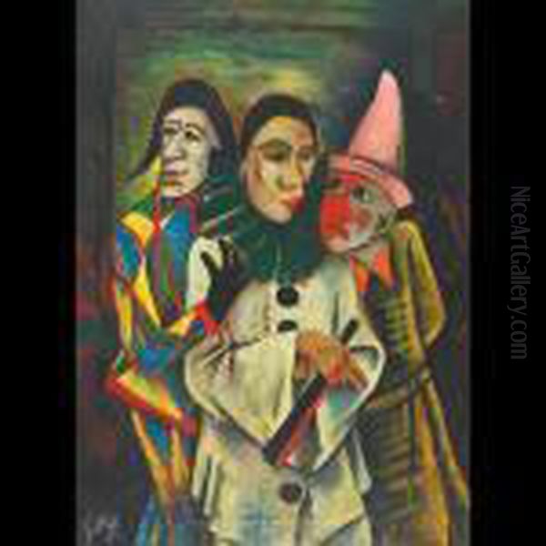 Three Clowns - view 1