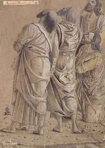 Group of Apostles from the Ascension of Christ by Andrea Mantegna