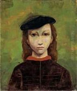 "kinderbildnis Mit Mutze" by Carl Hofer