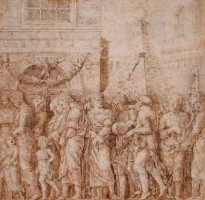 Study for the seventh canvas of the Triumph of Caesar by Andrea Mantegna