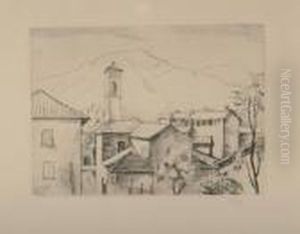 Muzzano Im Tessin. by Carl Hofer