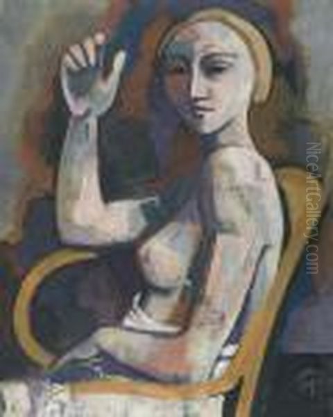 Female Seated Nude 1930 - view 1