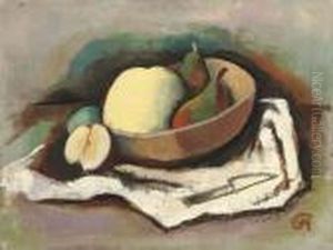 Stilleben Mit Grapefruit by Carl Hofer