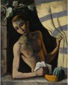 Jungling Im Fenster (boy In The Window) by Carl Hofer
