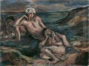Drei Figuren Am Meer