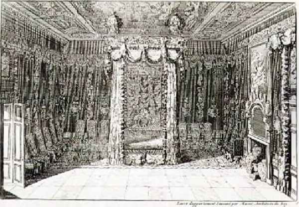Design for a Bedchamber with a Four Poster Bed - view 1