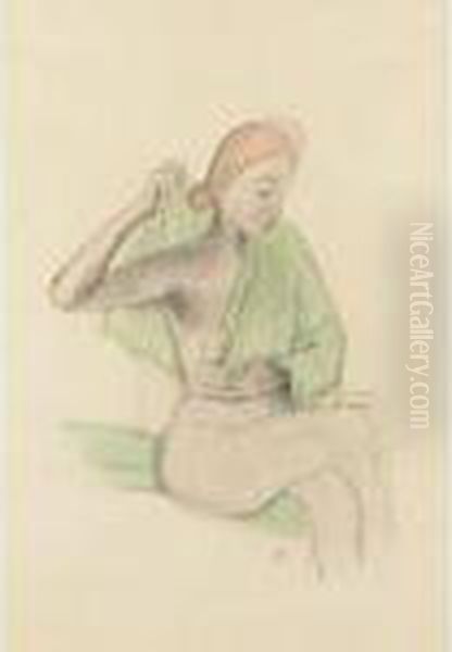 Sitzender Akt (seated Nude) - view 1