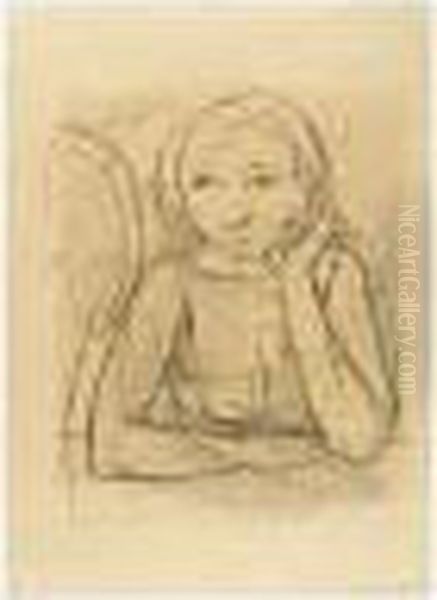 Frau Am Tisch (woman At A Table) - view 1