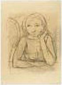Frau Am Tisch (woman At A Table)