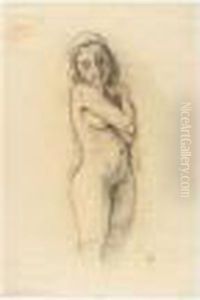 Madchenakt Ii (young Female Nude Ii) by Carl Hofer
