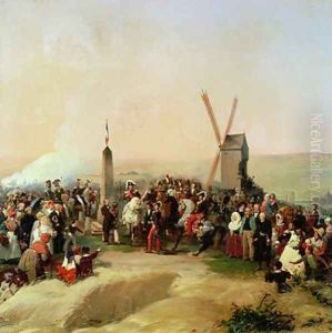 Louis Philippe 1773-1850 Visiting the Battlefield of Valmy on 8th June 1831 by Jean Baptiste Mauzaisse
