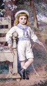 Boy with a Hoop 1875 by John Collingham Moore