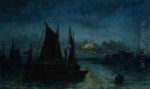 Off Southend on the Midway by Thomas Mortimer