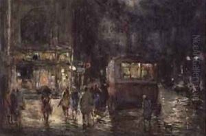 The Picture House A Rainy Night Kendal by William Manners