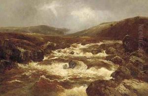 A river in full spate by William Manners