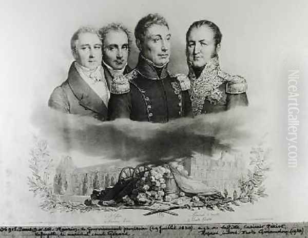 The Provisional Government of 29th July 1830 L to R Jacques Lafitte 1767-1844 - view 1