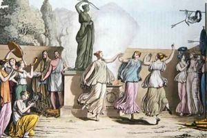 Delian Dance illustration from Le Costume Ancien ou Moderne by Angelo Monticelli