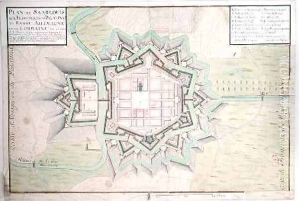 Atlas 131 E Plan of Saarlouis from Traite de Fortifications - view 1