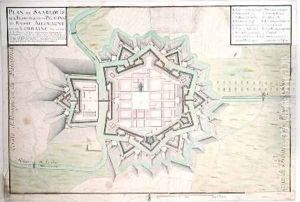 Atlas 131 E Plan of Saarlouis from Traite de Fortifications by Claude Masse