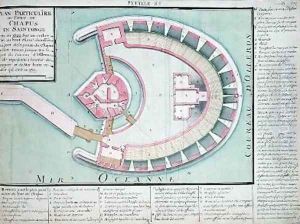 Plan of the Chapus Fort from Traite de Fortifications by Claude Masse