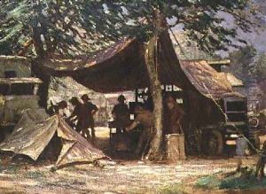 The Motor Transport Repair Workshop South Africa 1917 by James Hamilton Mackenzie