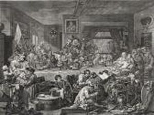 Four Pritns Of An Election by William Hogarth