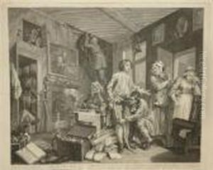 A Rake's Progress by William Hogarth