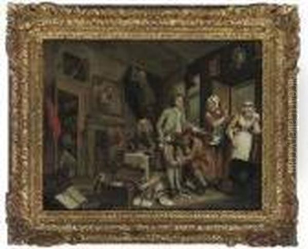 The Rake Taking Possession Of His Estate; - view 1