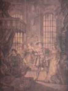 King Henryeighth And Anne Boleyn by William Hogarth