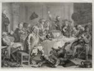 A Midnight Modern Conversation by William Hogarth