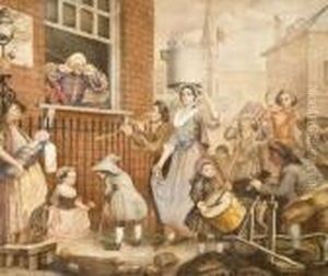 The Enraged Musician by William Hogarth