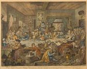 An Election Entertainment Plate 1 by William Hogarth