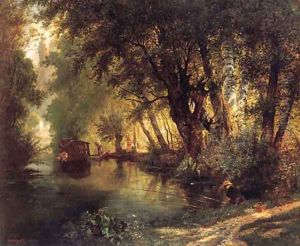 A summer evening on the canal