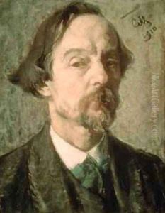Self Portrait 1910 by Sergei Vasilievich Malyutin
