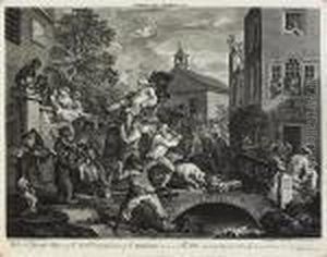 An Election by William Hogarth