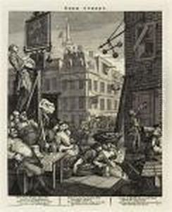 'beer Street' Et 'gin Lane' by William Hogarth