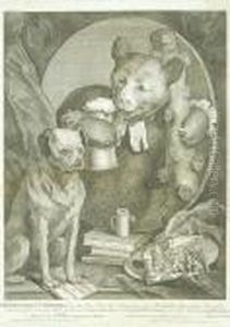 Thebruiser, C. Churchill (once The Rev.d!) In The Character Of Therussian Hercules by William Hogarth
