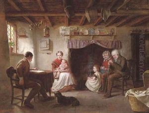 Sabbath evening in a shepherd's cottage
