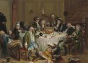 A Midnight Modern Conversation by William Hogarth