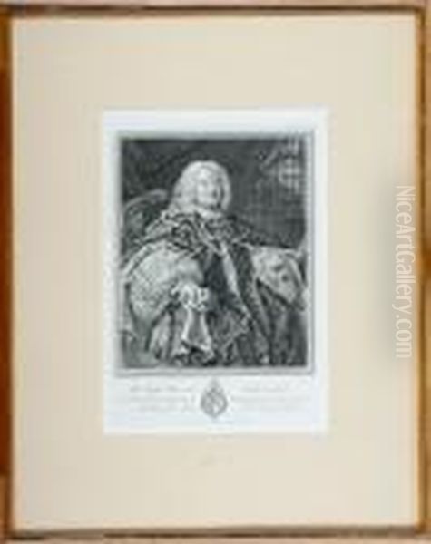 Dr. Benjamin Hadley Lord Bishop Of Winchester. Engraving. 43 X 30 Cm - view 1