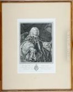 Dr. Benjamin Hadley Lord Bishop Of Winchester. Engraving. 43 X 30 Cm by William Hogarth