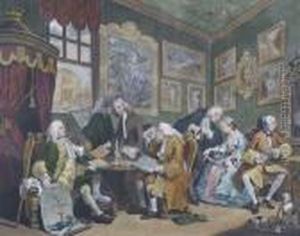 Marriage A La Mode (a Group Of Six Prints) by William Hogarth