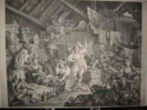Strolling Actresses Dressing In A Barn by William Hogarth