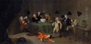 A Midnight Modern Conversation by William Hogarth