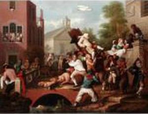The Election: Chairing The Member by William Hogarth