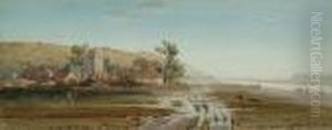 A Westcountry Village On An Estuary by William Hogarth