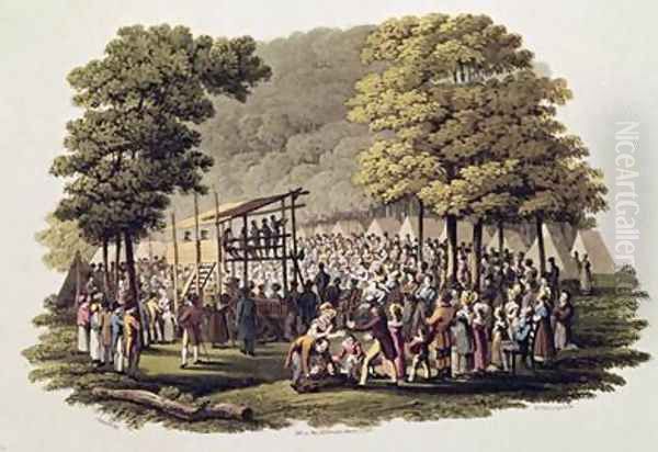 Camp Meeting of the Methodists in North America 2 - view 1