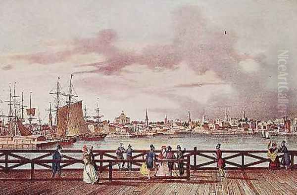 View of Boston and the South Boston Bridge - view 1